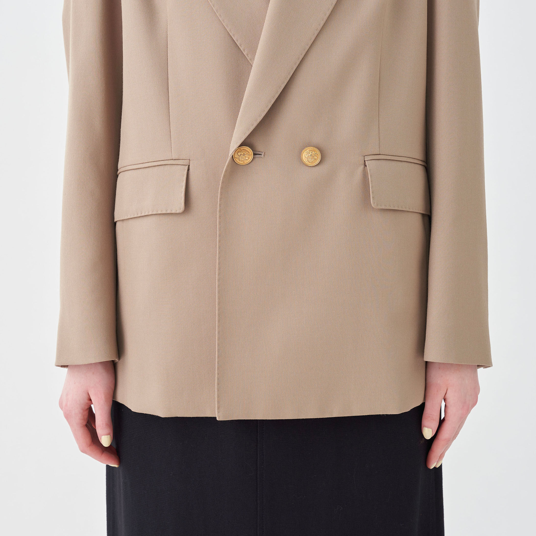 ウールギャバジン ダブルブレストジャケット｜トゥモローランド 公式通販