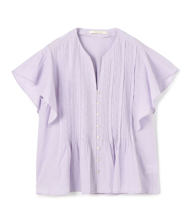 ne Quittez pas COTTON JACQUARD ブラウス