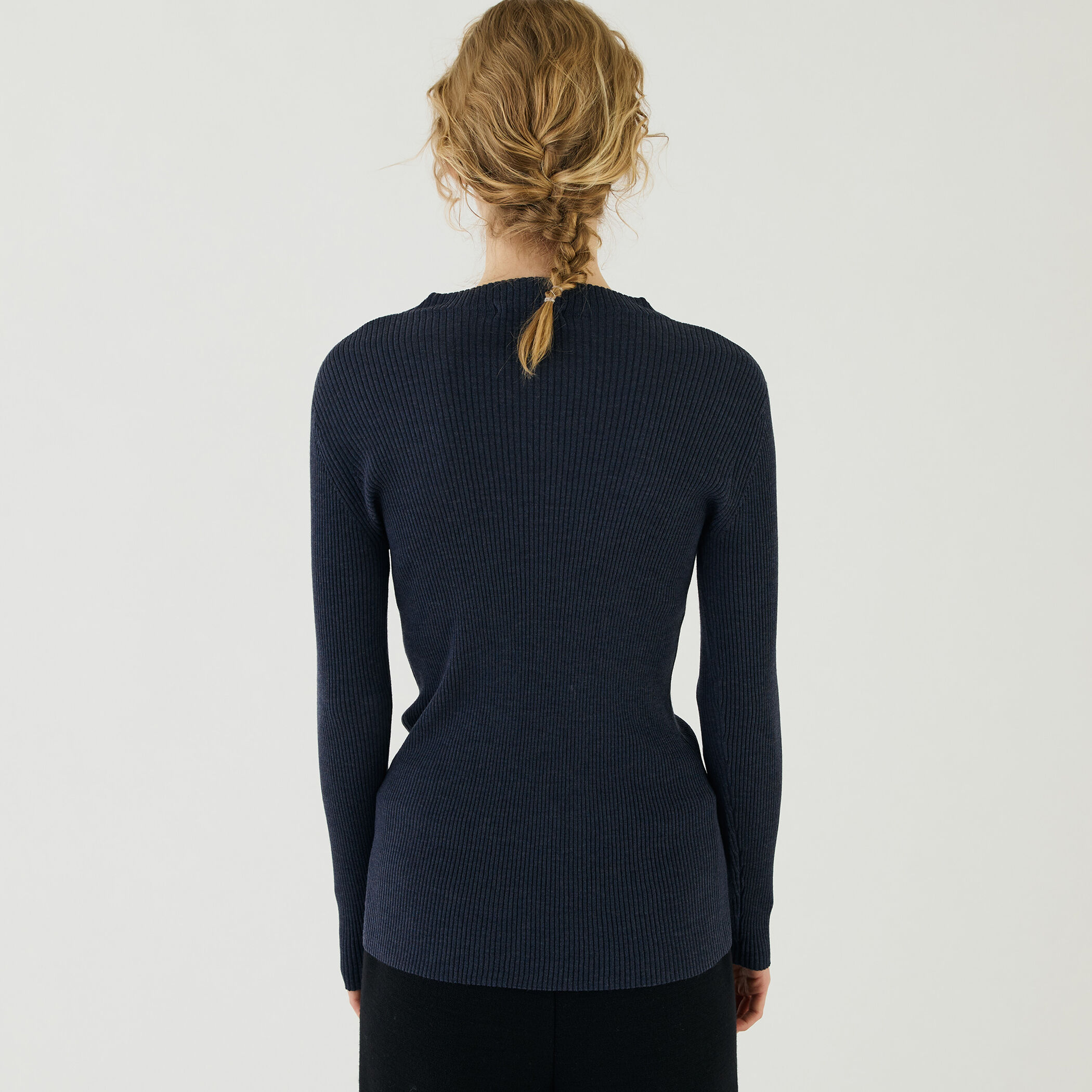 プルミエールウールリブ ビルドネックプルオーバー｜トゥモローランド