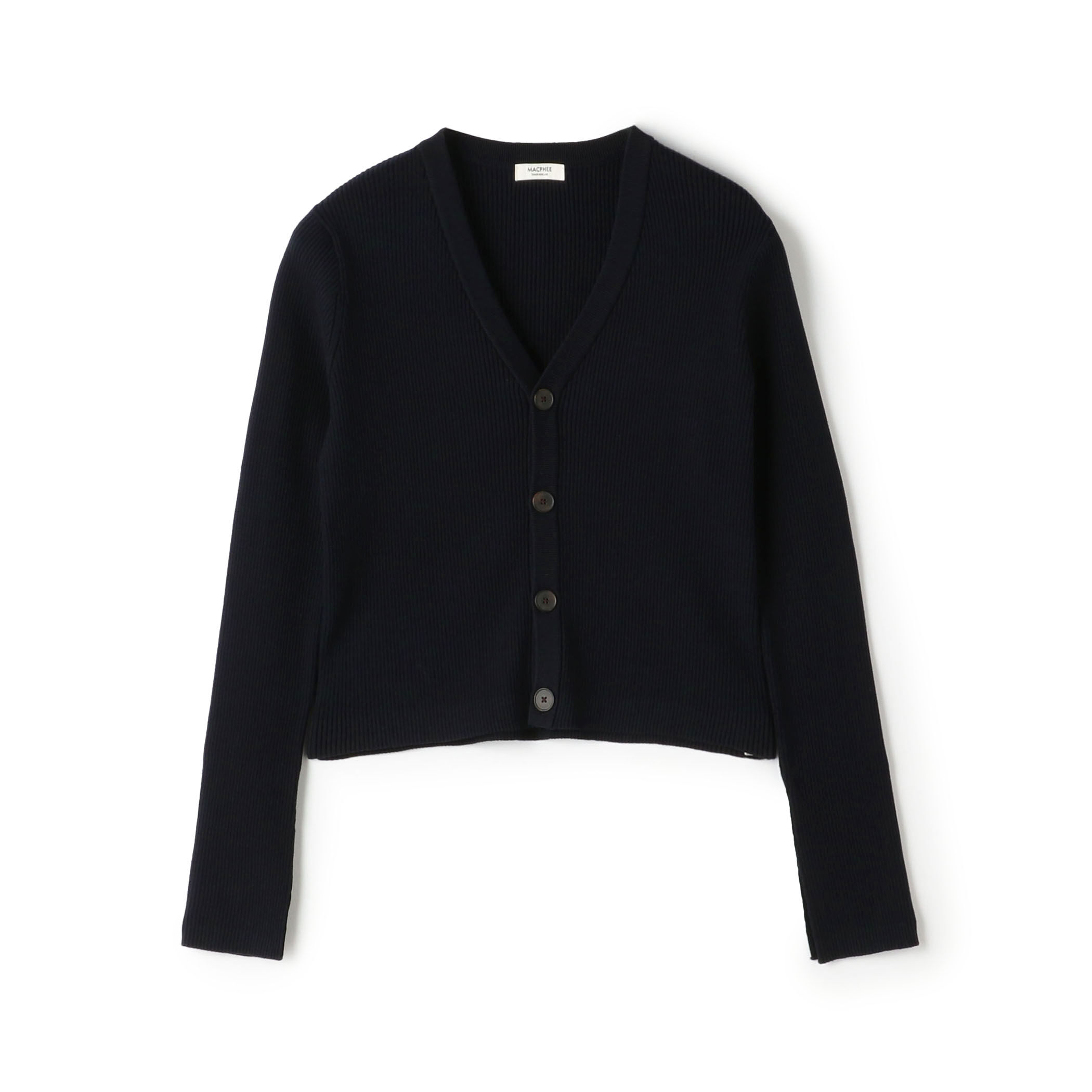 コットンリブ Vネックカーディガン｜トゥモローランド 公式通販