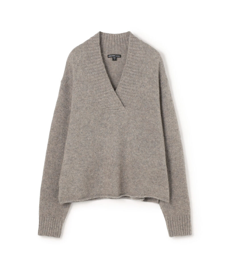 ライトウェイト テクスチャードカシミヤVネックニット WLTC3254