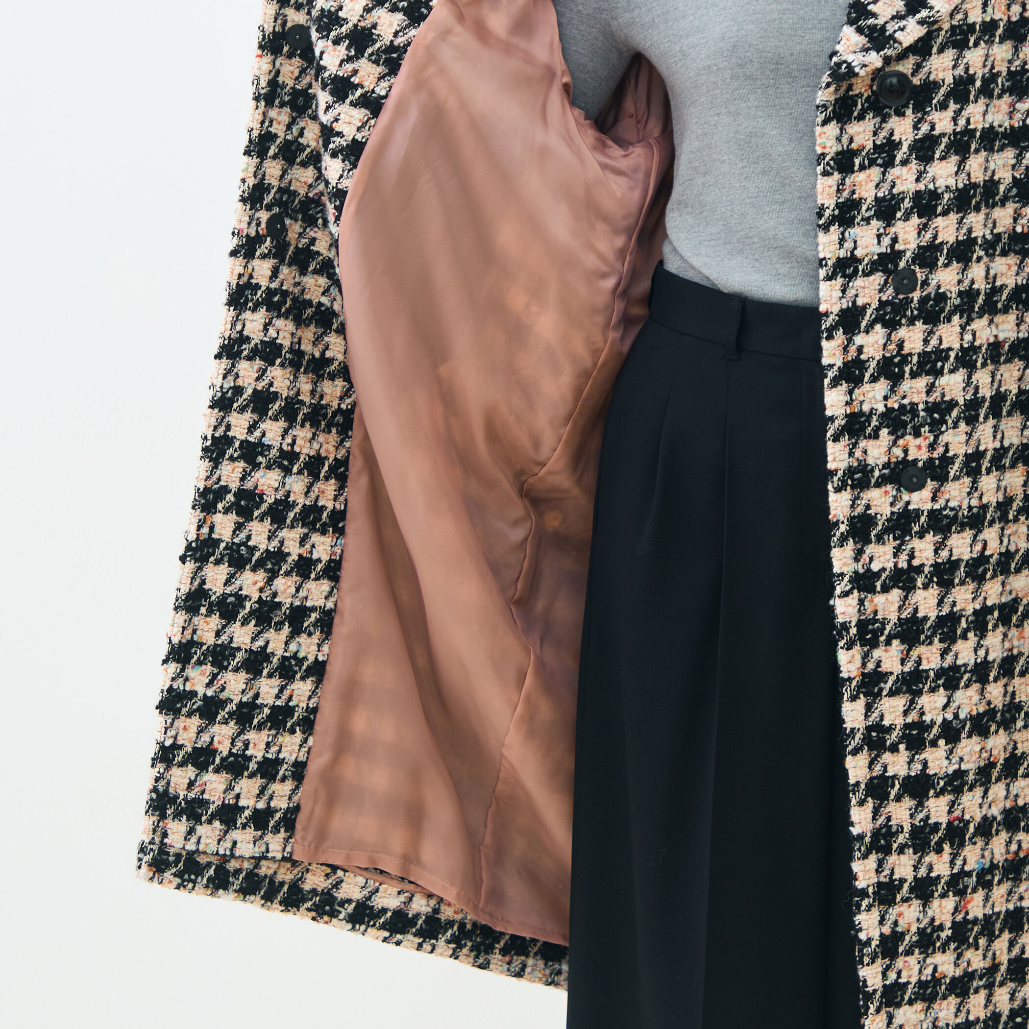 23&GOLF ハウンドトゥース Lサイズ エクラハウンドトゥース グレースコート｜トゥモローランド 公式通販