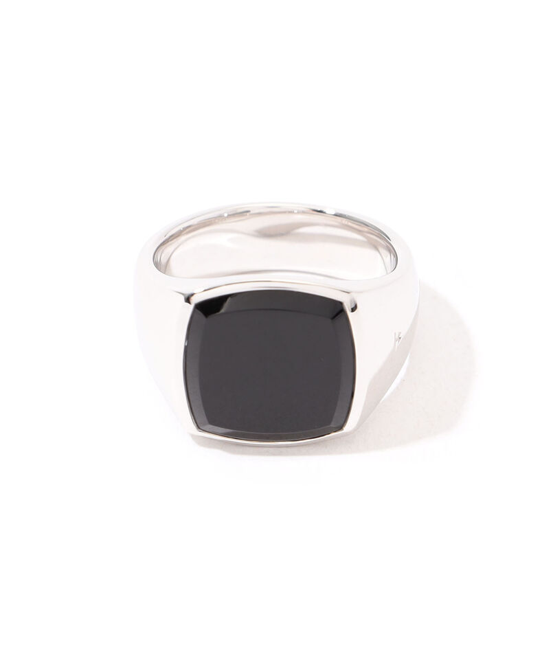 TOM WOOD クッション ブラックオニキス リング