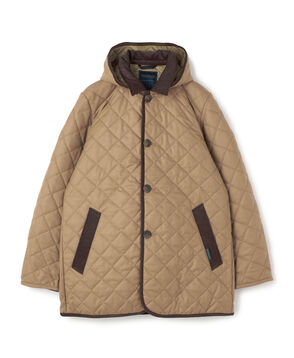 【別注】LAVENHAM DENSTON ウール フーデッドキルティングコート