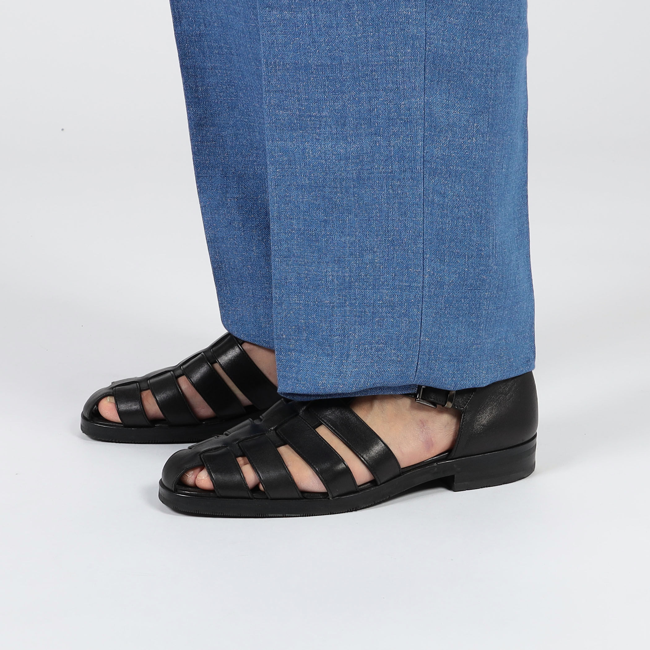 RICHARD MASCIANTONIO リネン サイドアジャスター 2プリーツワイド