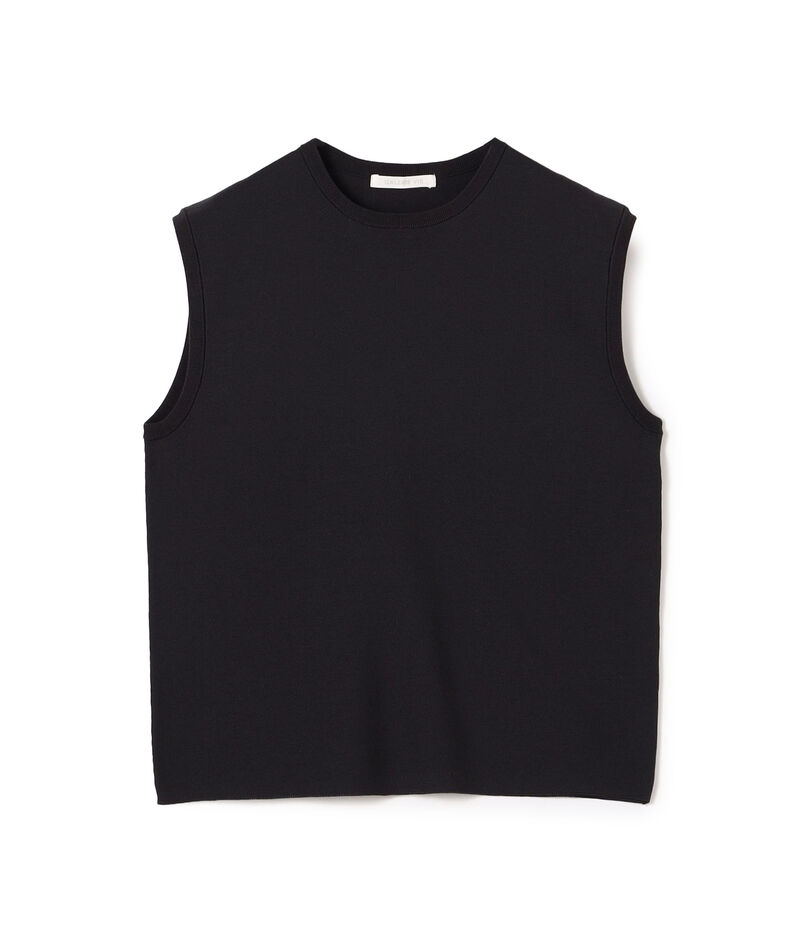 クレープコットンガーター ノースリーブプルオーバー