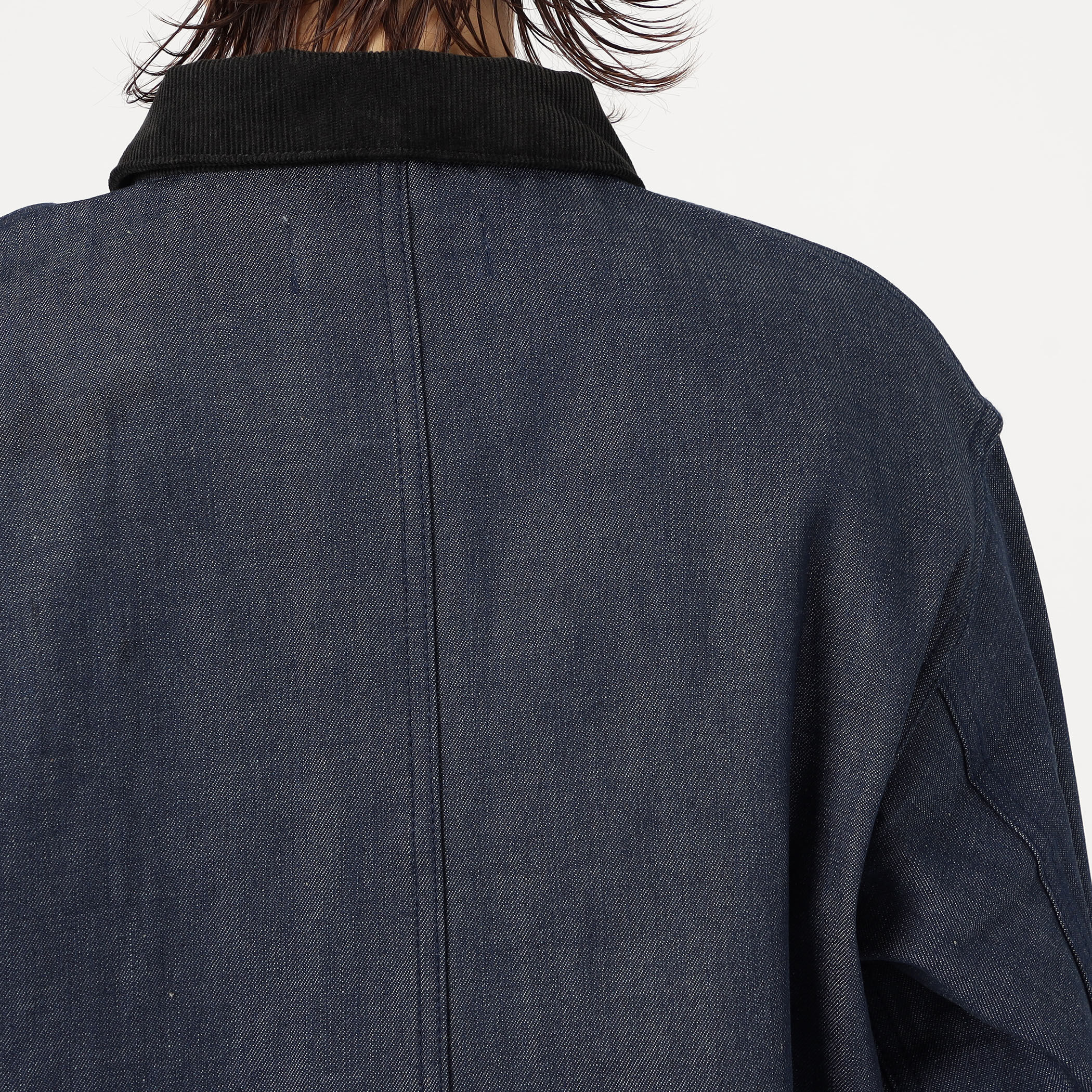 rinrin250418 ✨45rpm デニムカバーオール テーラード カットオフ ブラックデニム カバーオール｜トゥモローランド