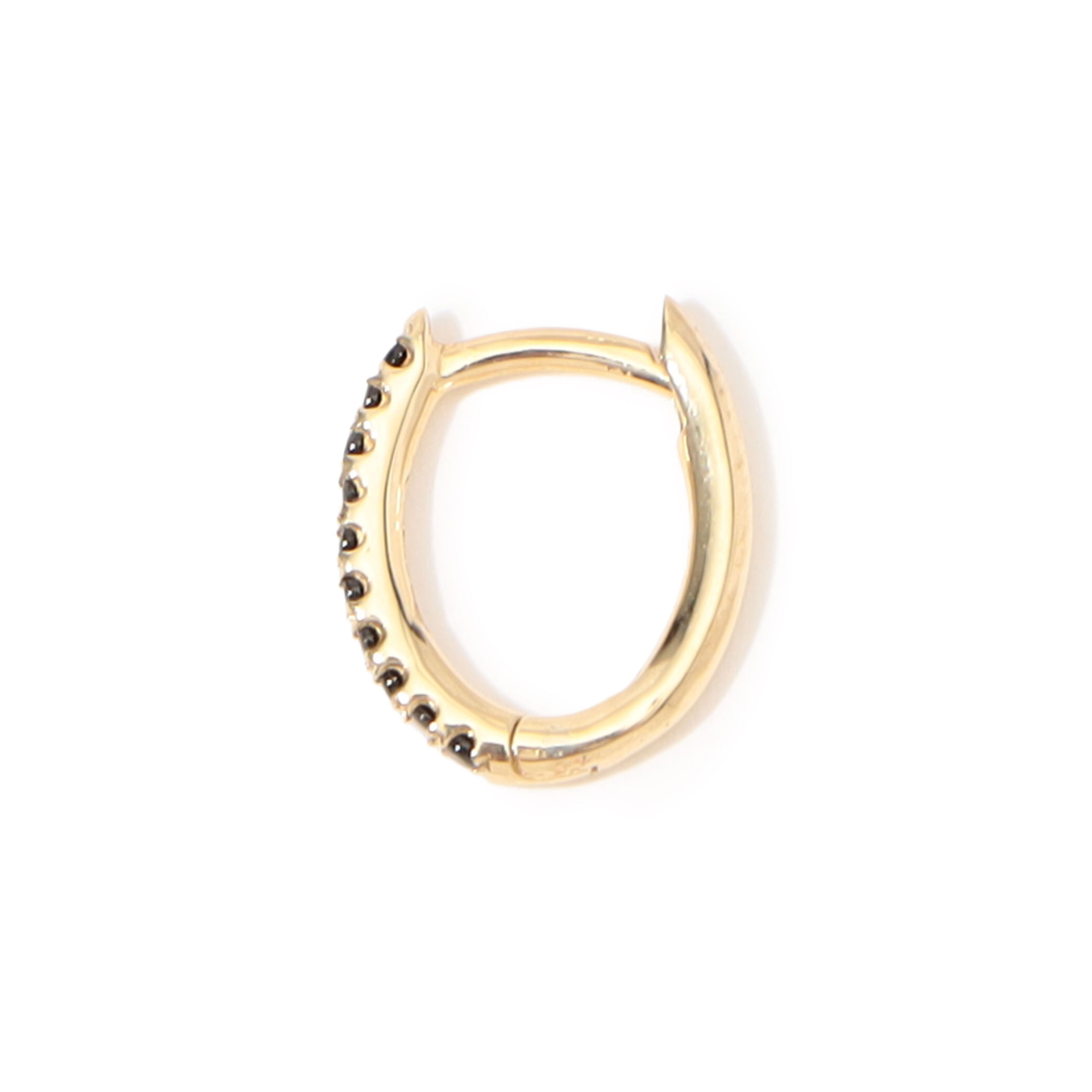 お得なセール情報 Otiumberg. シングルフープピアス Onyx Oval Mini アクセサリー
