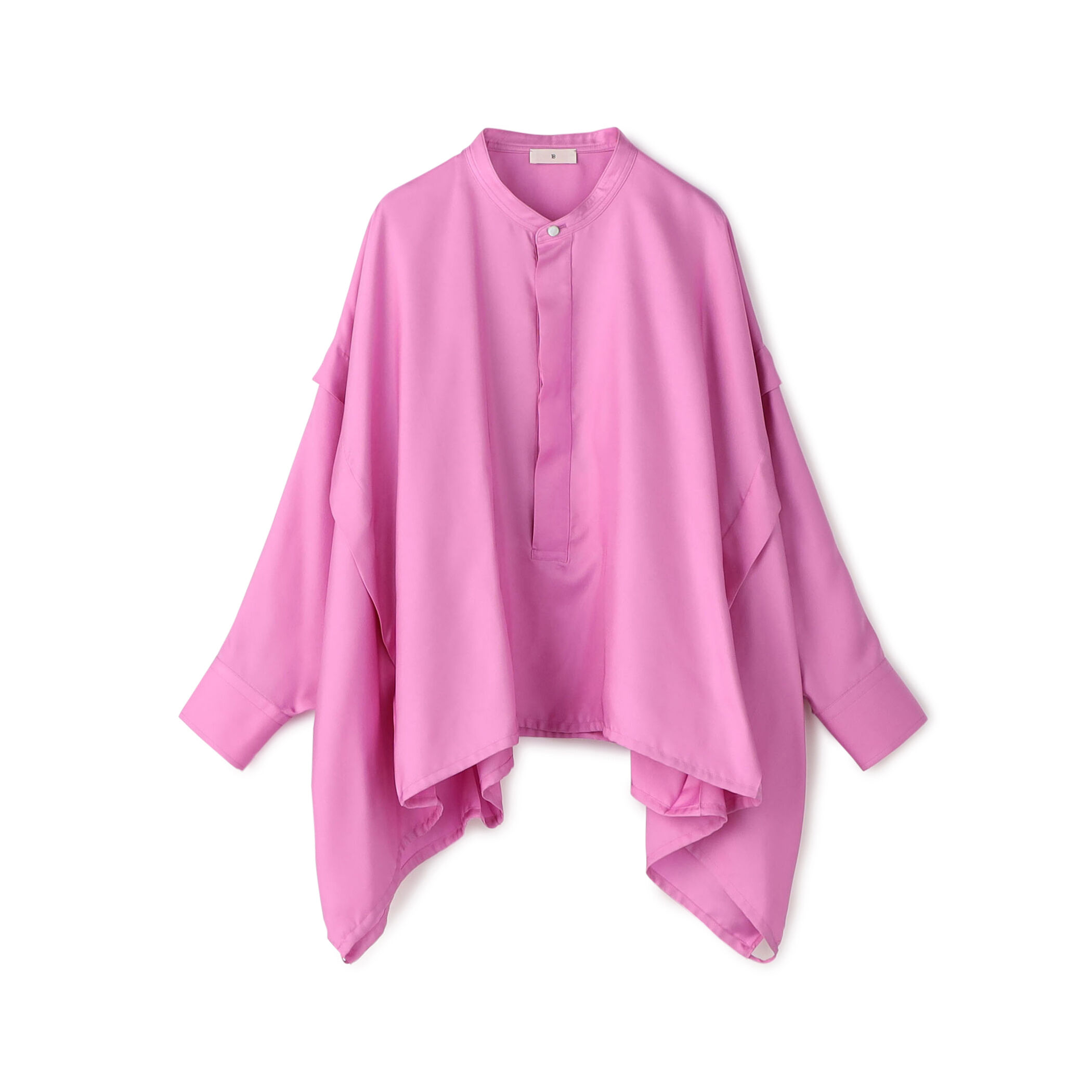 TOMORROWLAND .B 21AW シルクツイル タックシャツ 36 黄 TOMORROWLAND .B（トゥモローランドビー）の「シルクツイル タック