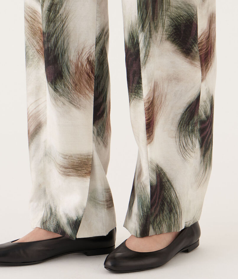 グラスファースパークプリント ストレートパンツ｜トゥモローランド  