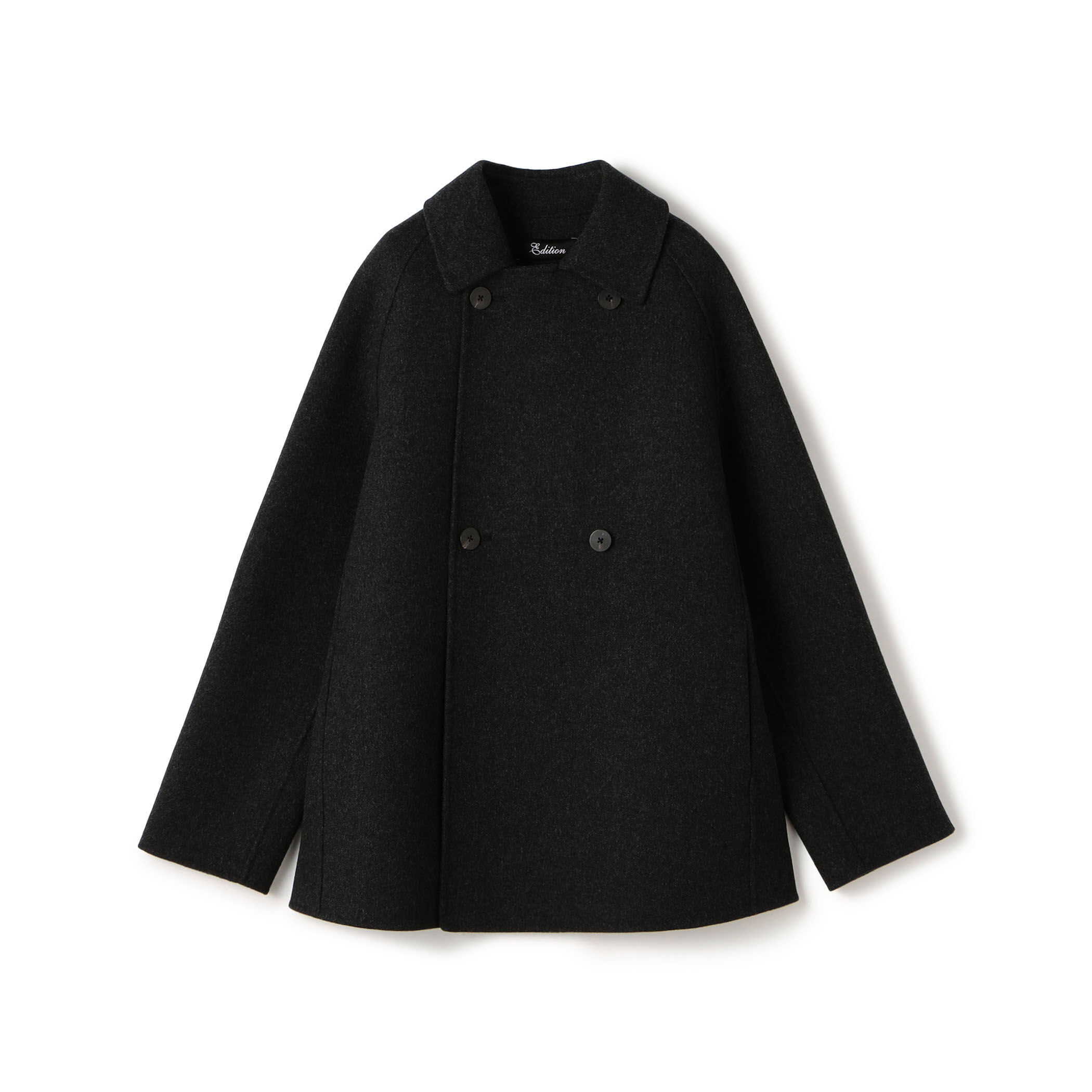 WEB先行予約】ウールカシミヤ ダブルフェイス ショートコート