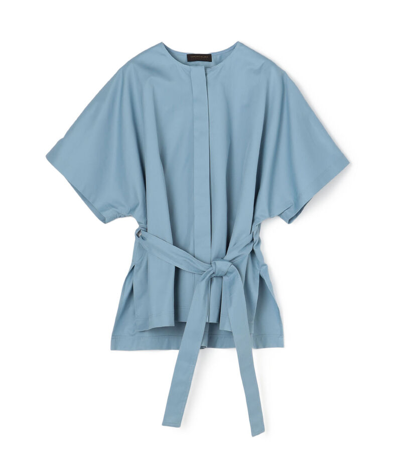 ■コットンギャバジン クルーネックシャツ