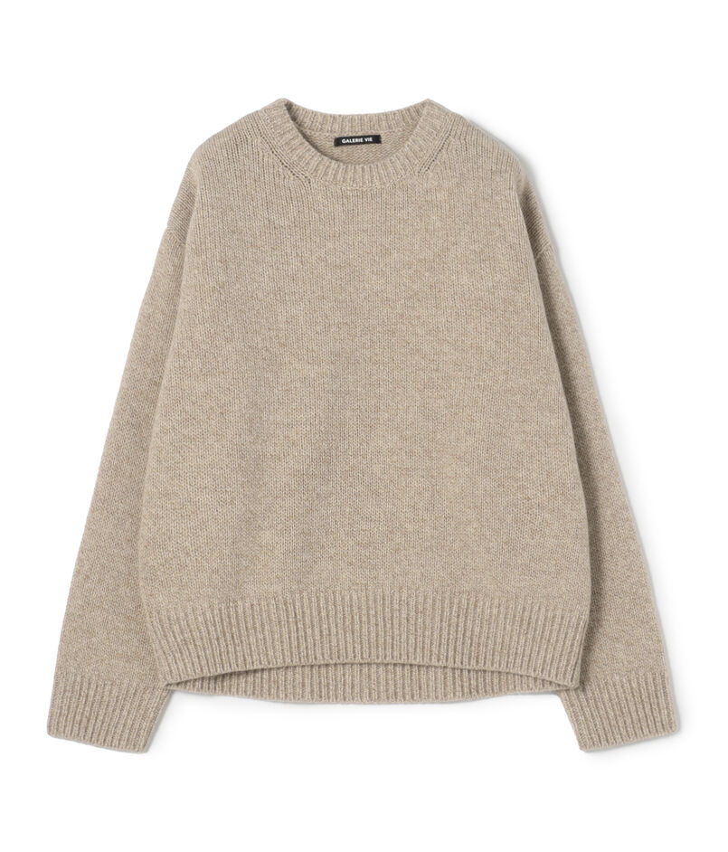 ファインウール クルーネックプルオーバー