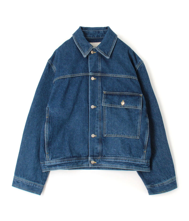 STUDIO NICHOLSON PETAR DENIM JACKET IN INDIGO WASH