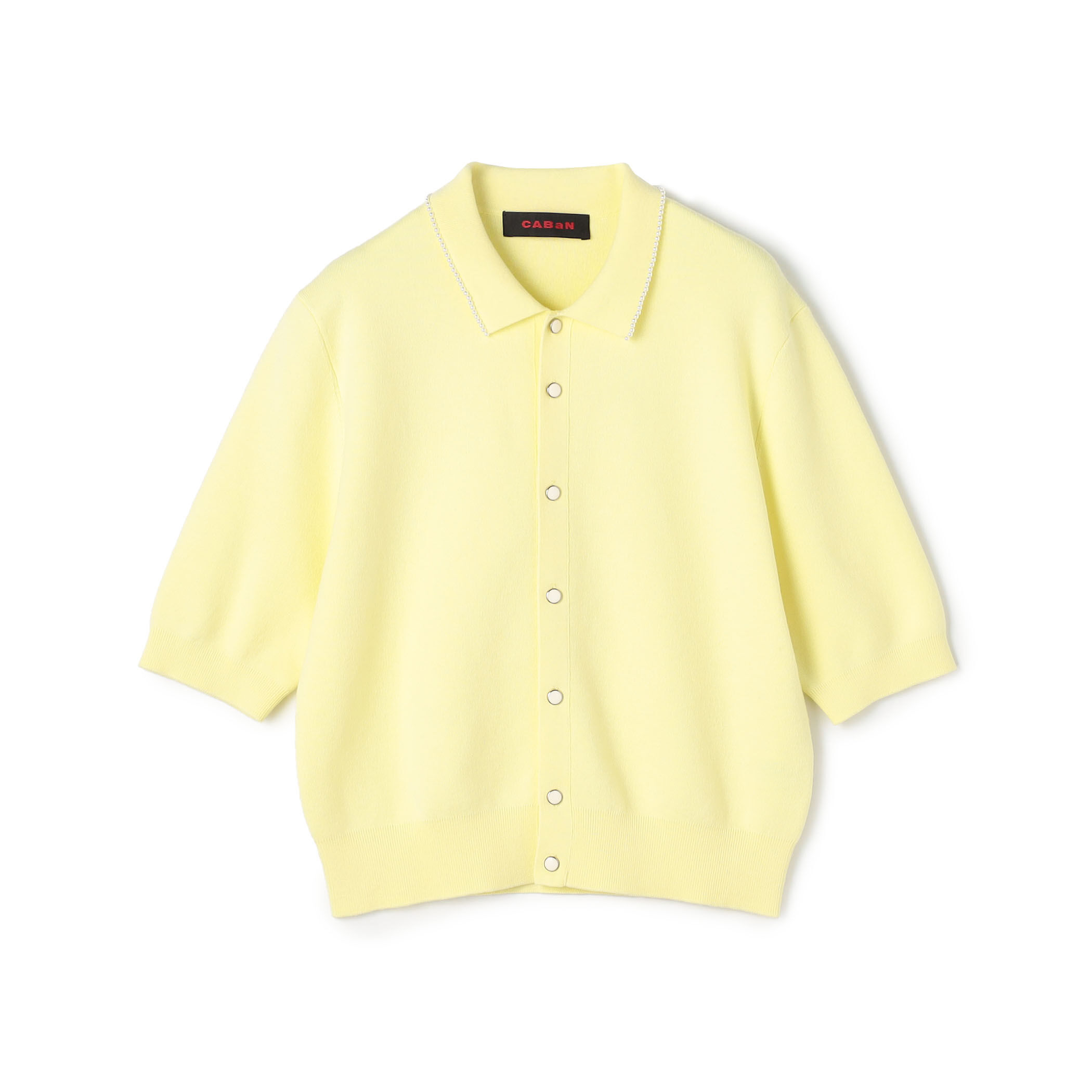 コットンカシミヤ パールポロカーディガン｜トゥモローランド 公式通販