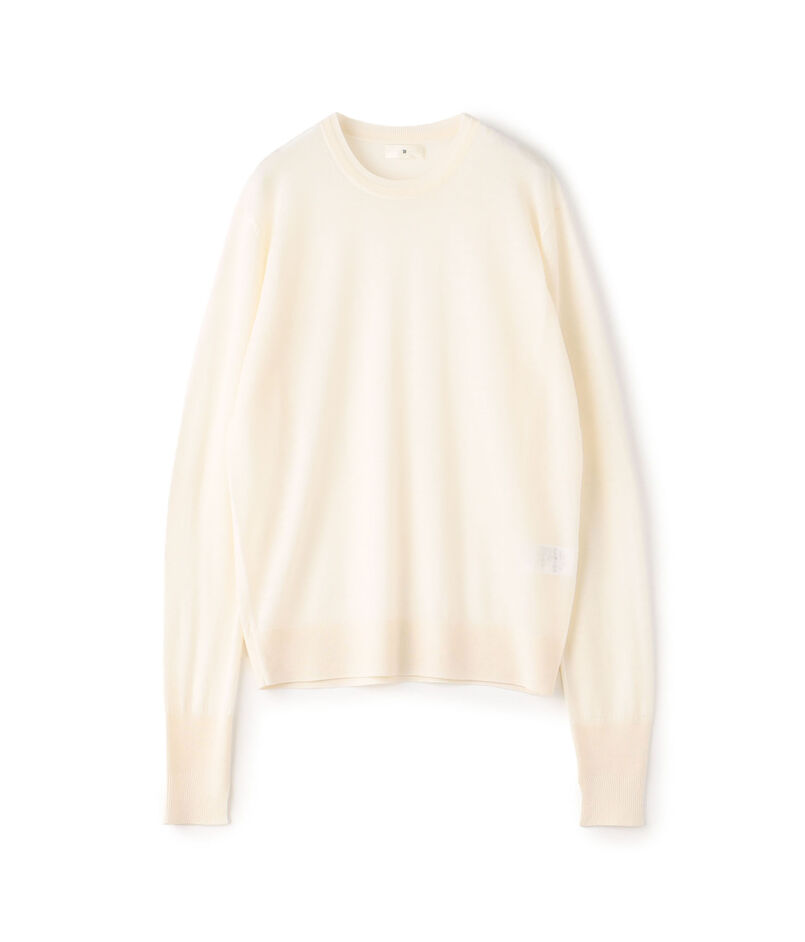 カシミヤ クルーネックプルオーバー