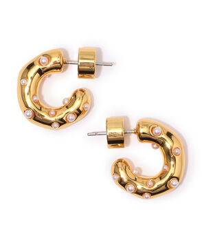 Kenneth Jay Lane gold/crystal ピアス