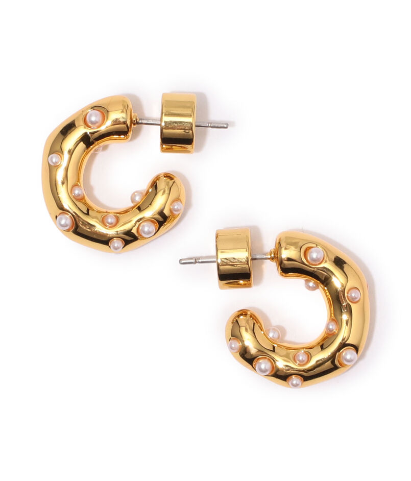 Kenneth Jay Lane gold/crystal ピアス