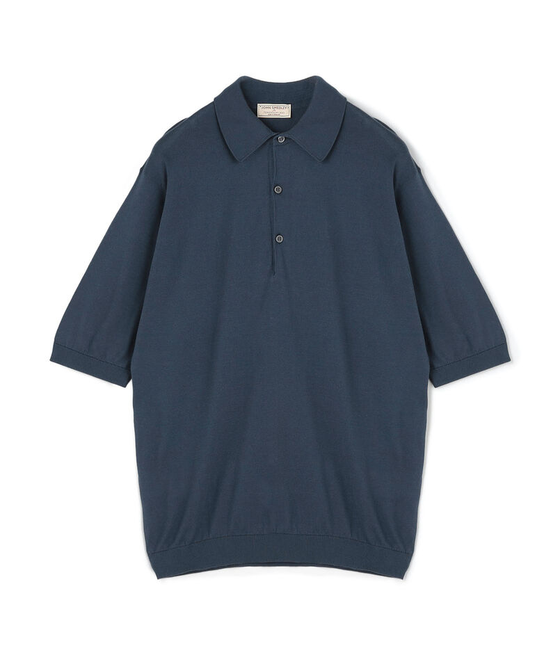 【別注J】JOHN SMEDLEY 30Gシーアイランドコットン ニットポロ ISIS