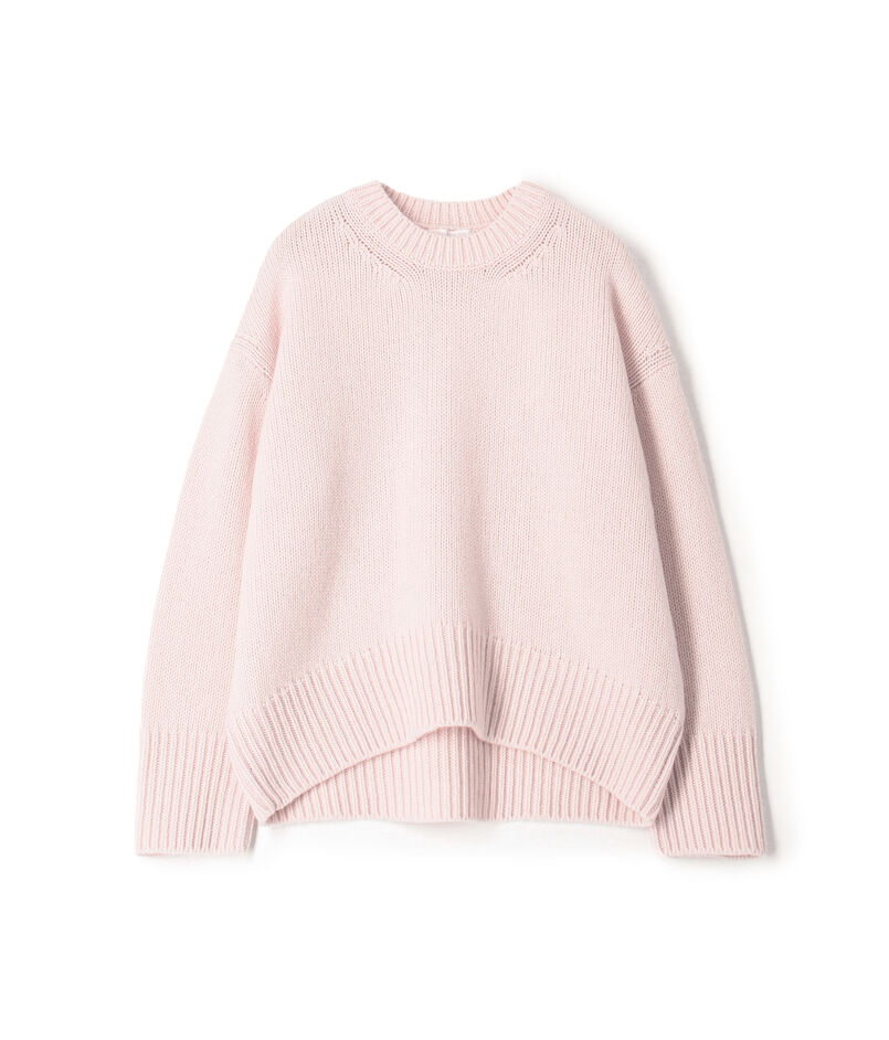 ファインウール クルーネックプルオーバー