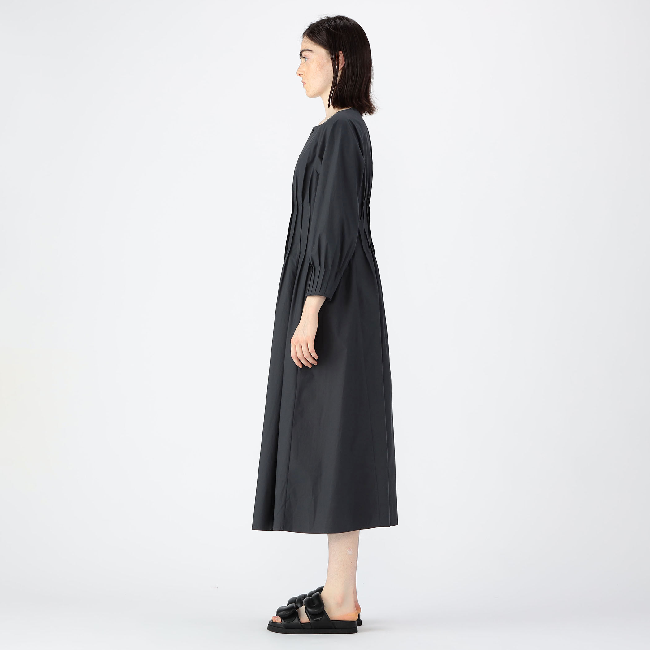 CABaN コットンシルクタイプライター ワンピース