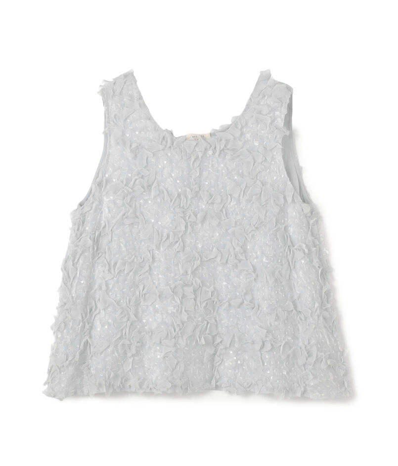 ブルームエンブロイダリー スリーブレスブラウス