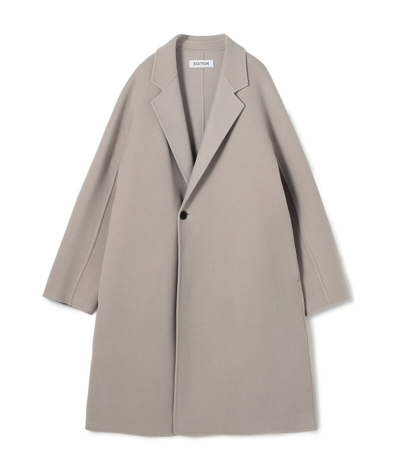 【WEB先行予約】ウールカシミヤリバー ロングコート