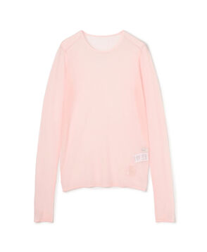 コットンナイロンストレッチ シアークルーネックプルオーバー