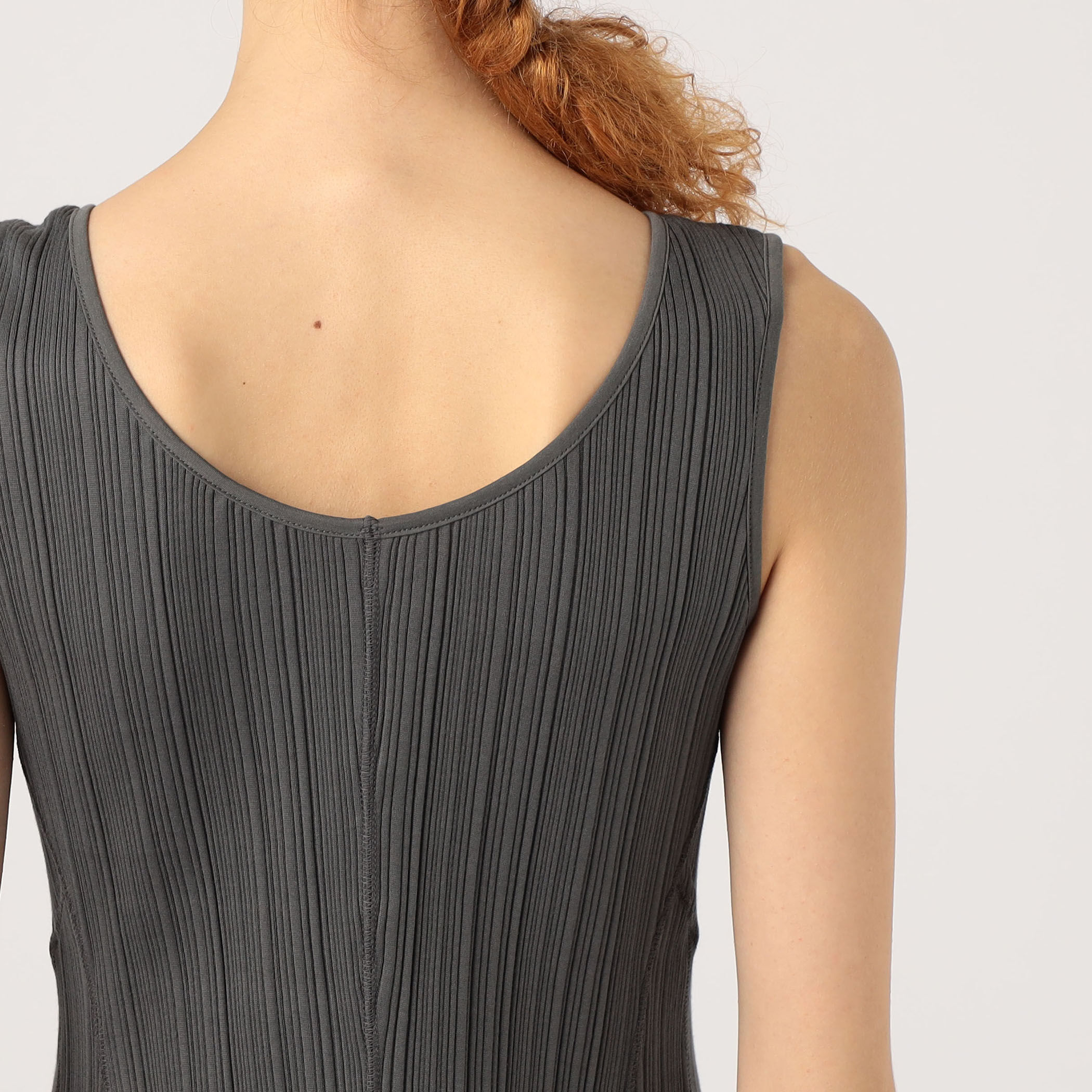 Mame Kurogouchi Random Ribbed Organic Cotton 2way Dress