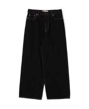 ブラックデニム バギーパンツ