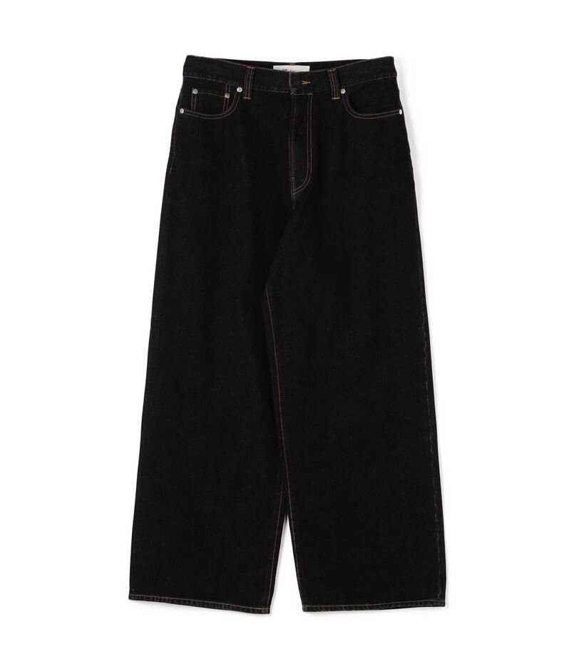 ブラックデニム バギーパンツ