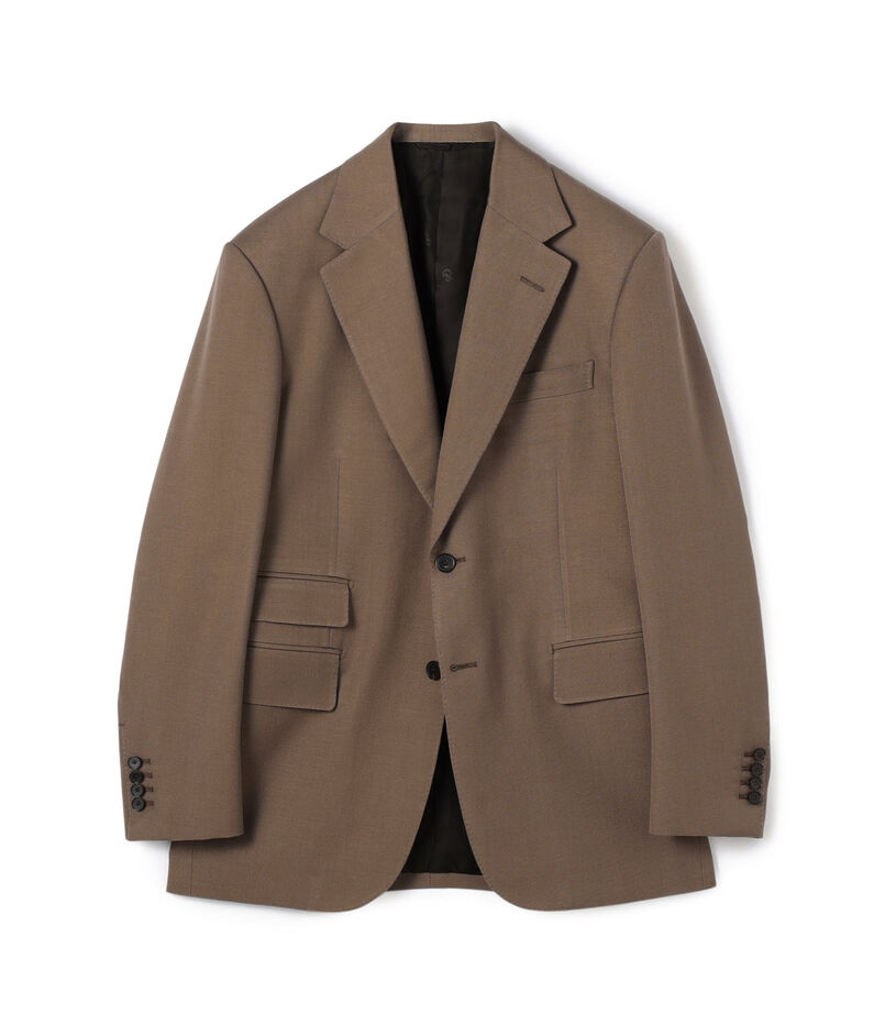 シルクウールモヘヤ シングルブレステッド2Bジャケット NOVARA