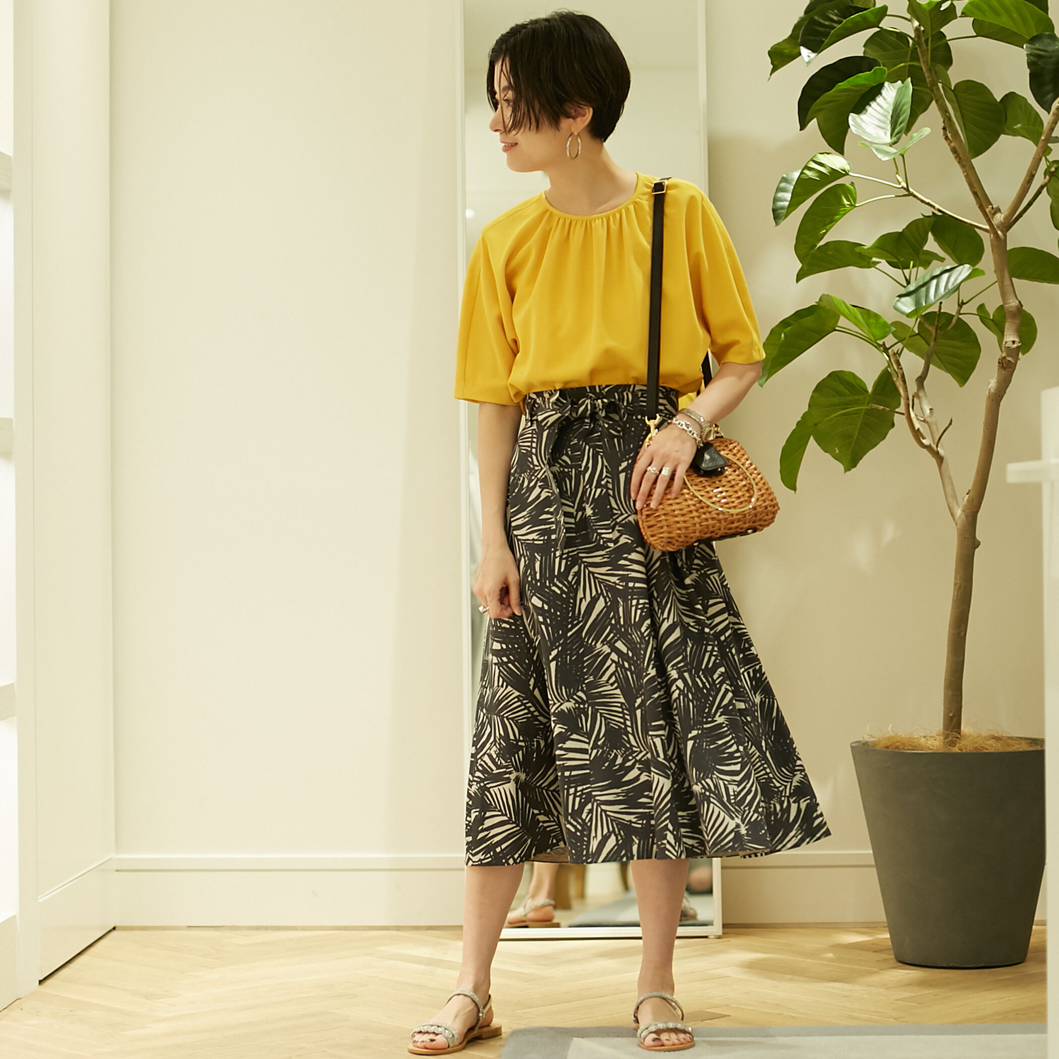 Ballsey ジョーゼットジャージー フロントギャザープルオーバー 美品 Ballsey ジョーゼットジャージー フロントギャザープル