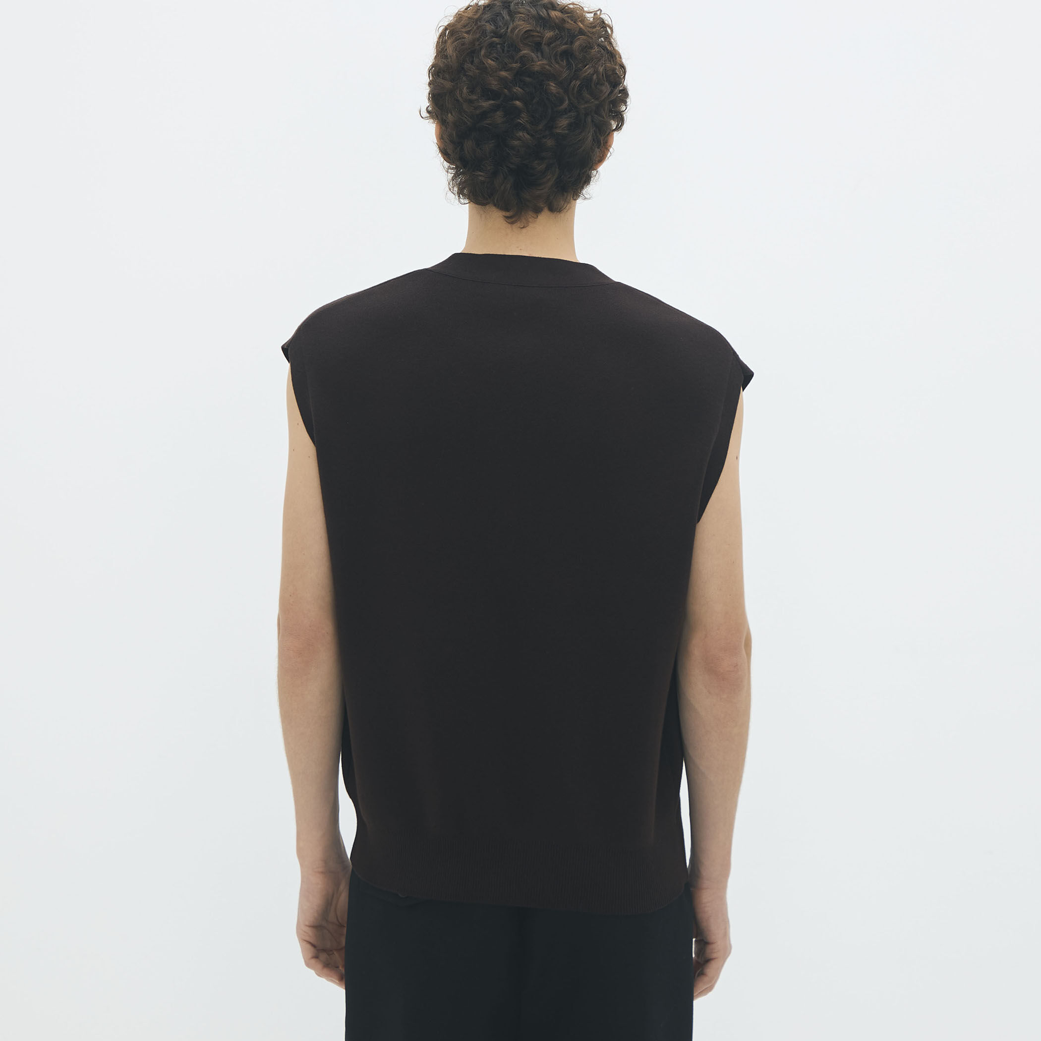 コットンカシミヤ Vネックベスト｜トゥモローランド 公式通販