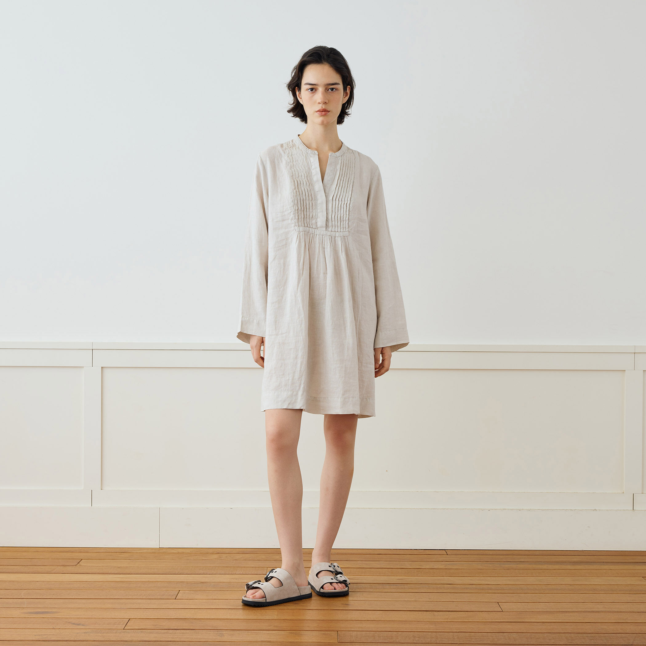 リネンランダムピンタックワンピース リネン ピンタックワンピース WKO6799｜トゥモローランド 公式通販