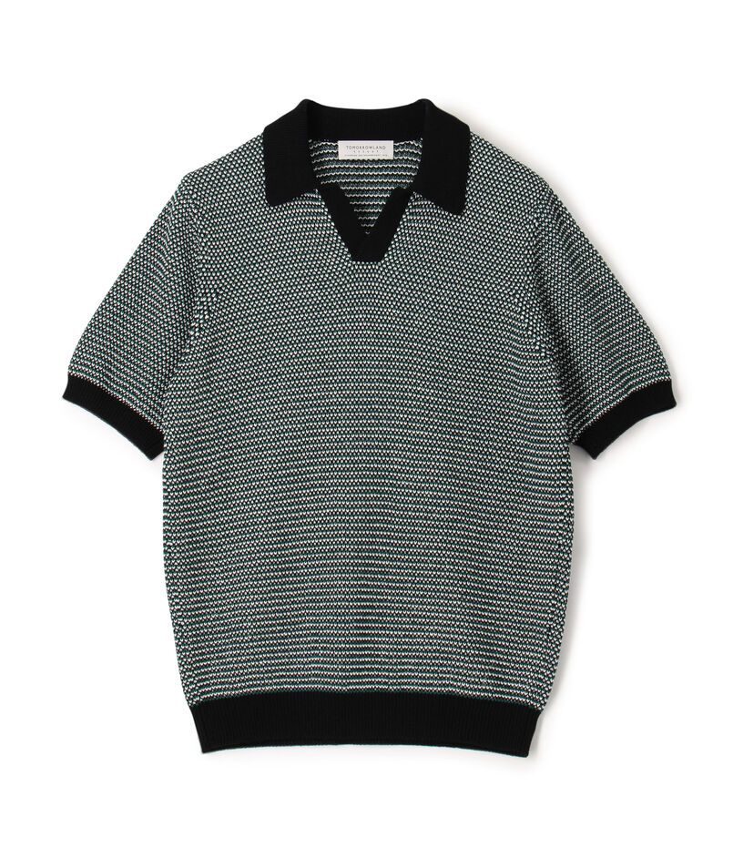 TOMORROWLAND Tricot マーセライズコットン ハーフスリーブ プルオーバーニット