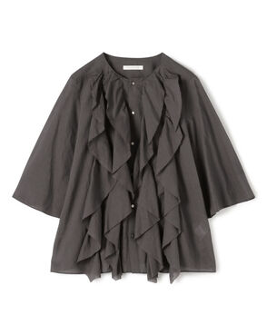 インドコットン フリルシャツ