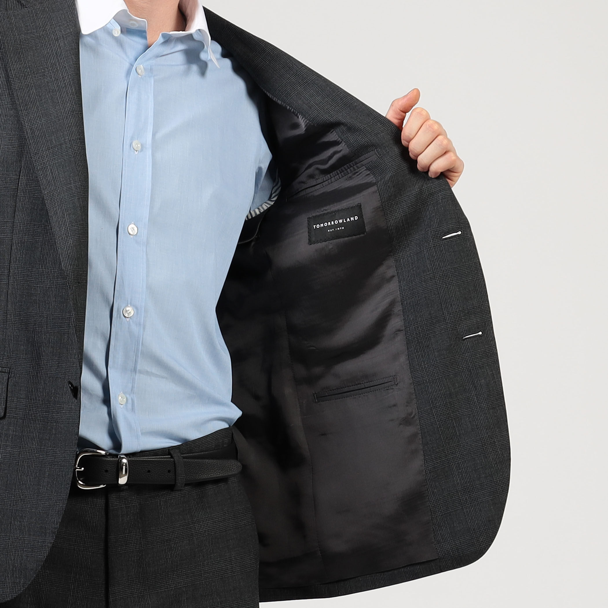 ウール シングルブレステッド 2Bスーツ BRITISH TEX DORMEUIL