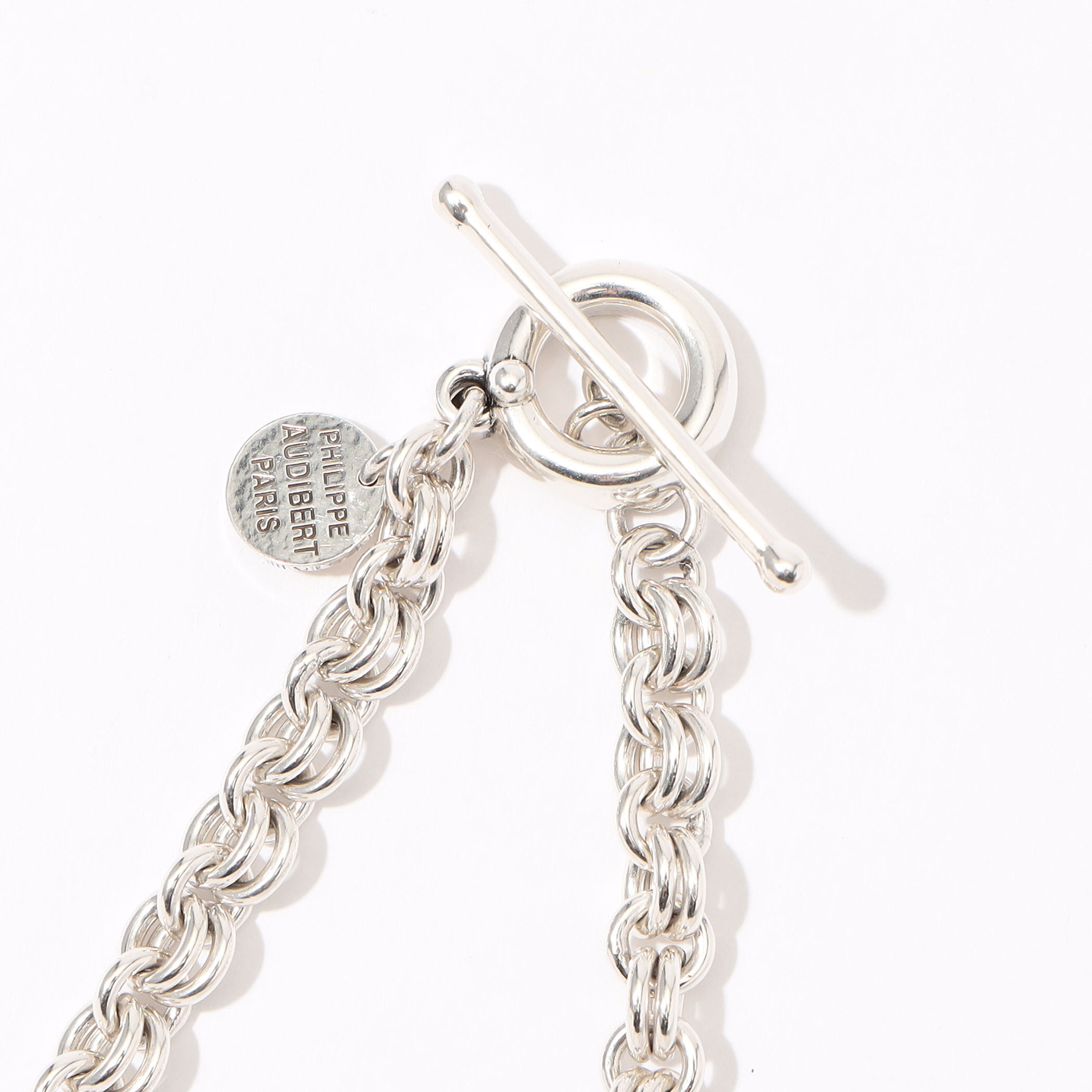 別注】PHILIPPE AUDIBERT collier Otis laiton シルバーネックレス