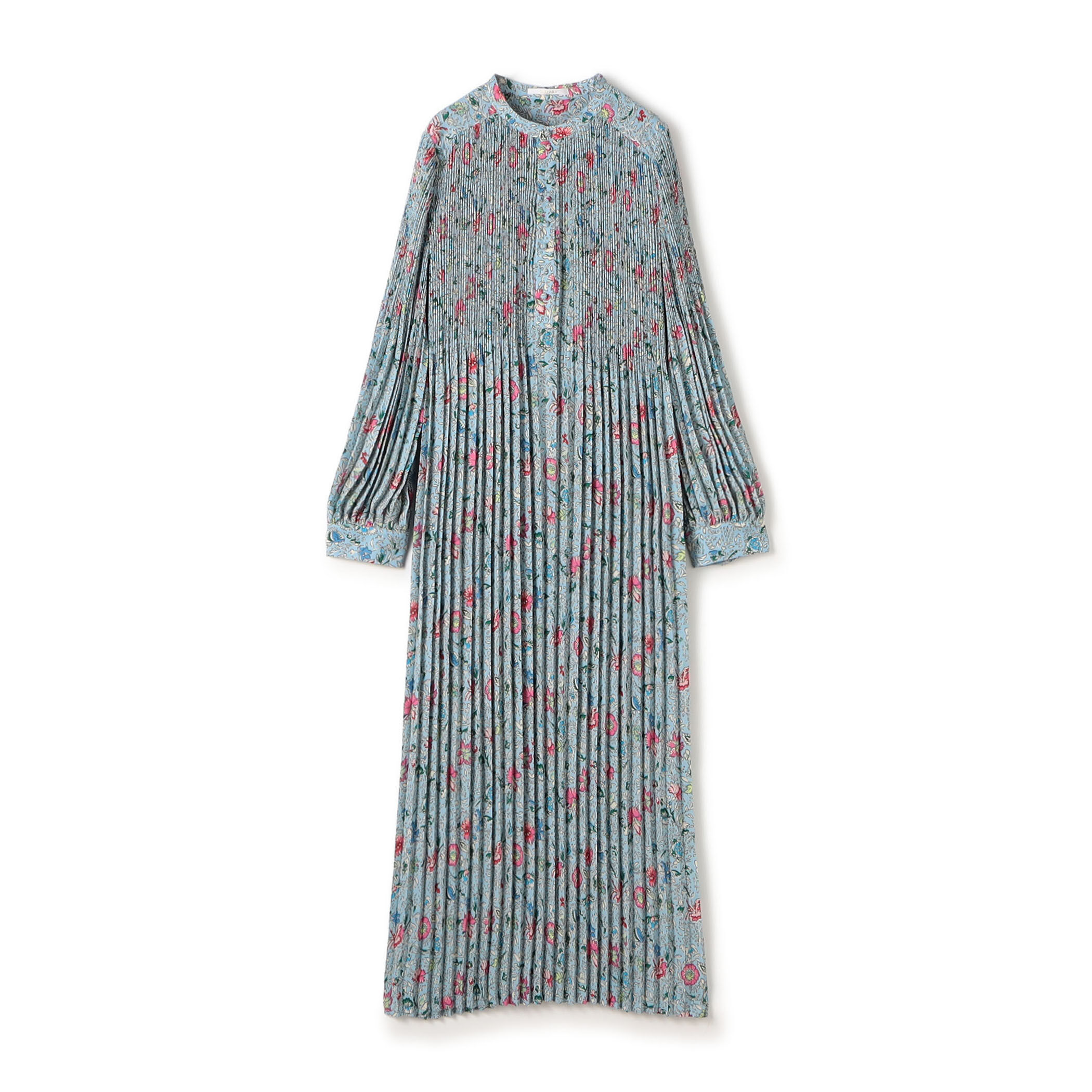 ポリエステルプリーツ バンドカラーワンピース｜トゥモローランド 公式通販