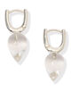 R.ALAGAN DEWDROP STONE HOOP EARRINGS
