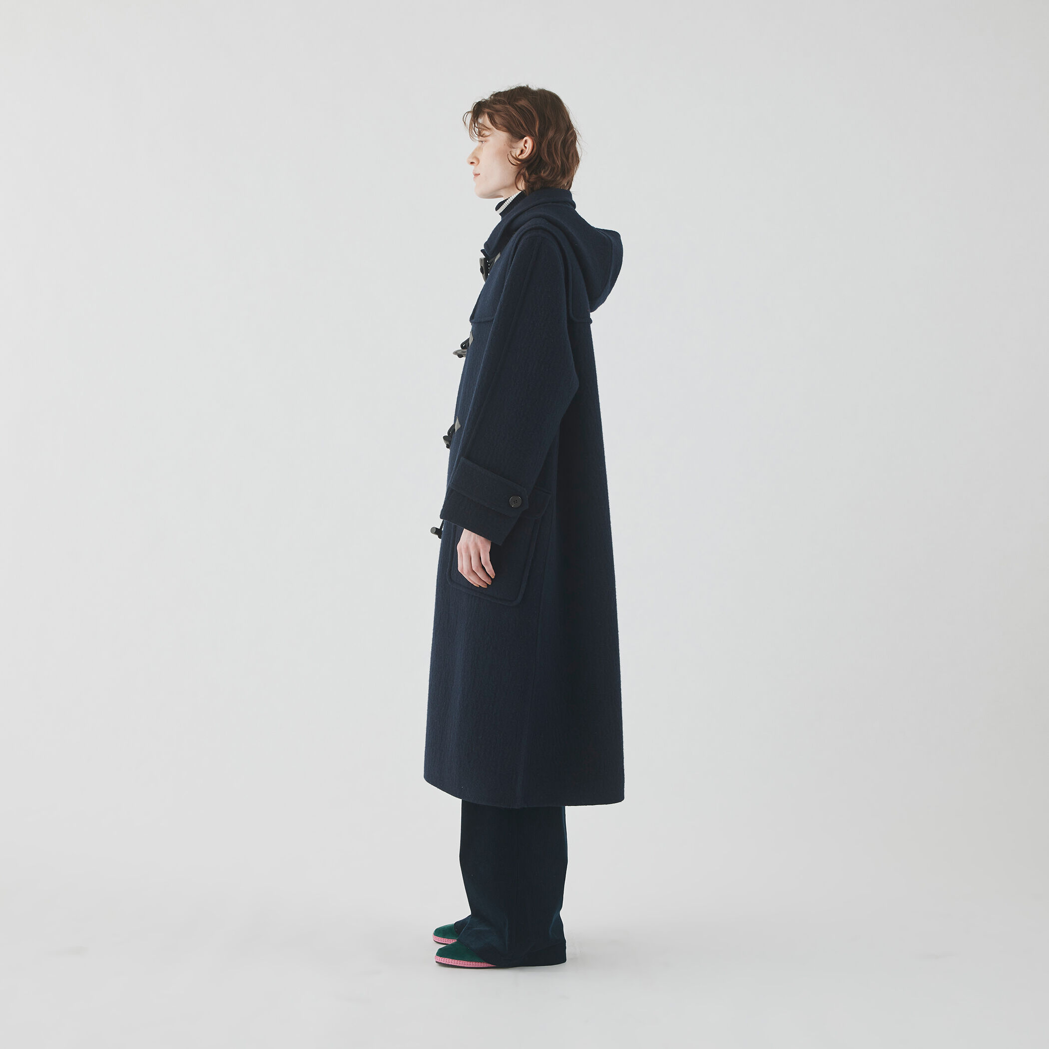 美品：ANREALAGE 名作ダッフルコート パネル刺繍ダッフルコート[品番：IGAW0001012]｜axes femme