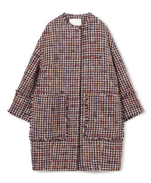 【WEB先行予約】フィルムヤーンツイード コクーンコート