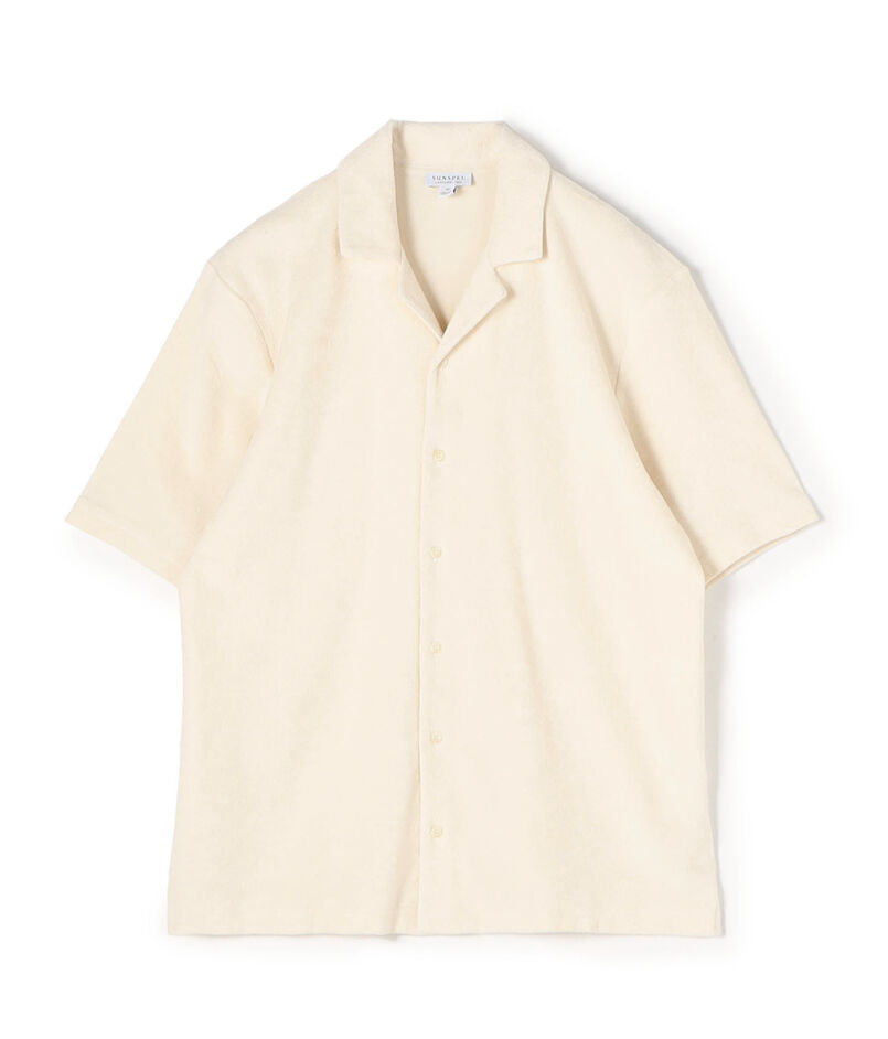 SUNSPEL TOWELLING CAMP COLLAR キャンプカラーシャツ