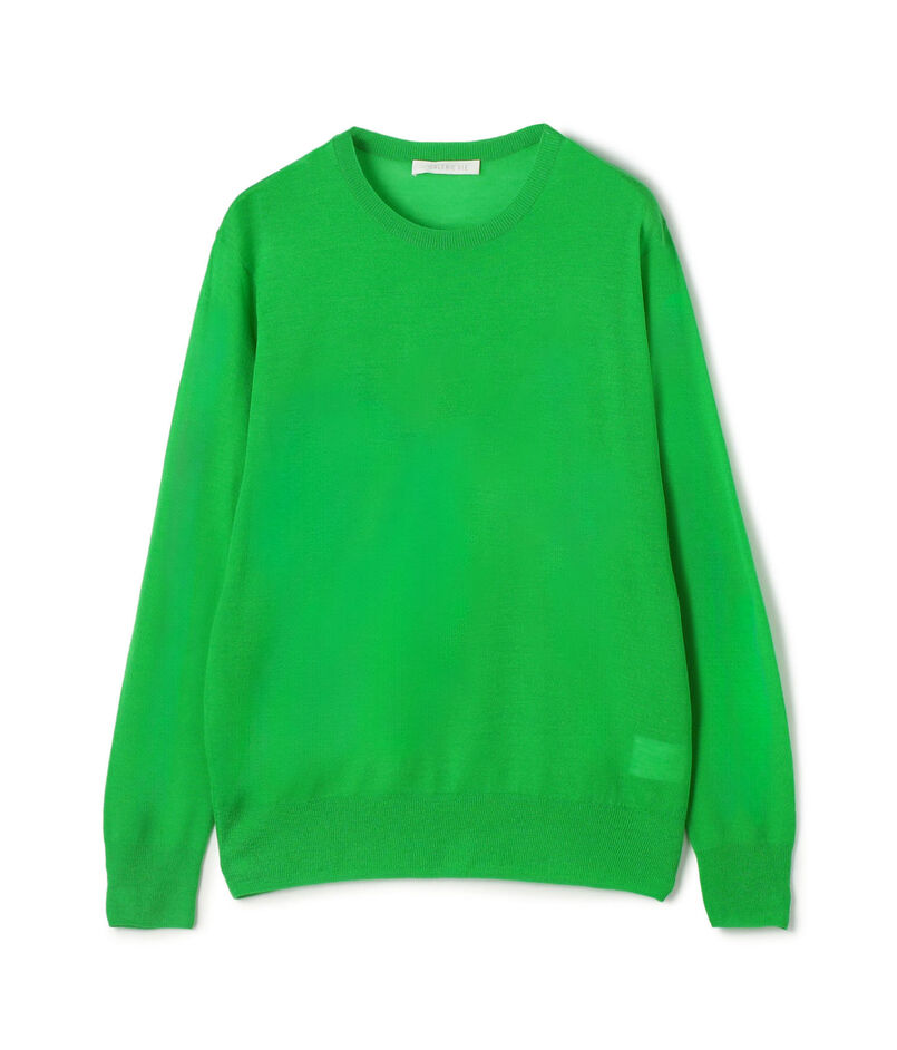 ウーステッドカシミヤ クルーネックプルオーバー