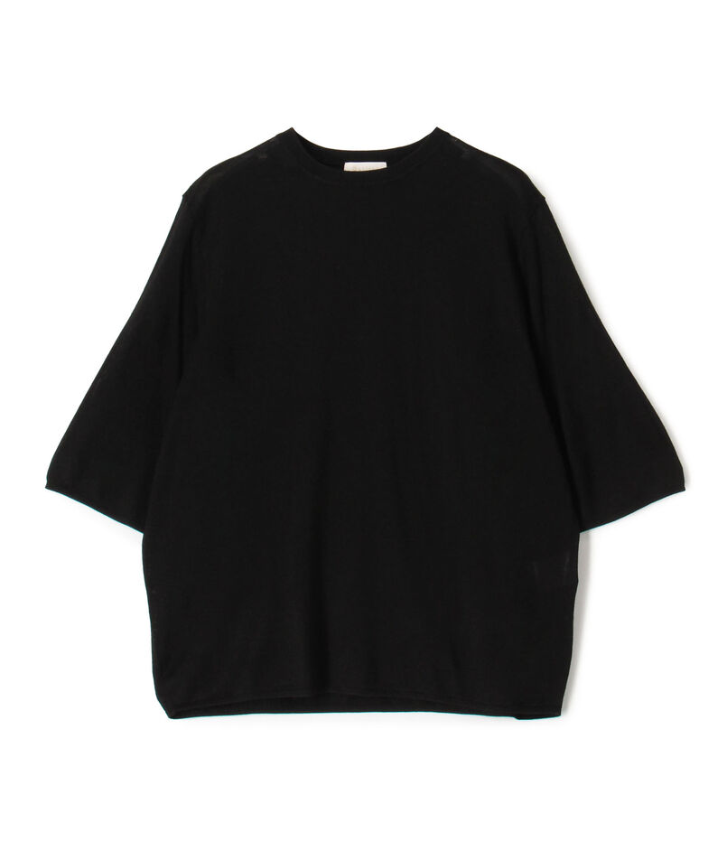 エヴァーシルク ハーフスリーブプルオーバー