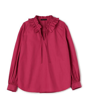 ライトモールスキン ラッフルブラウス