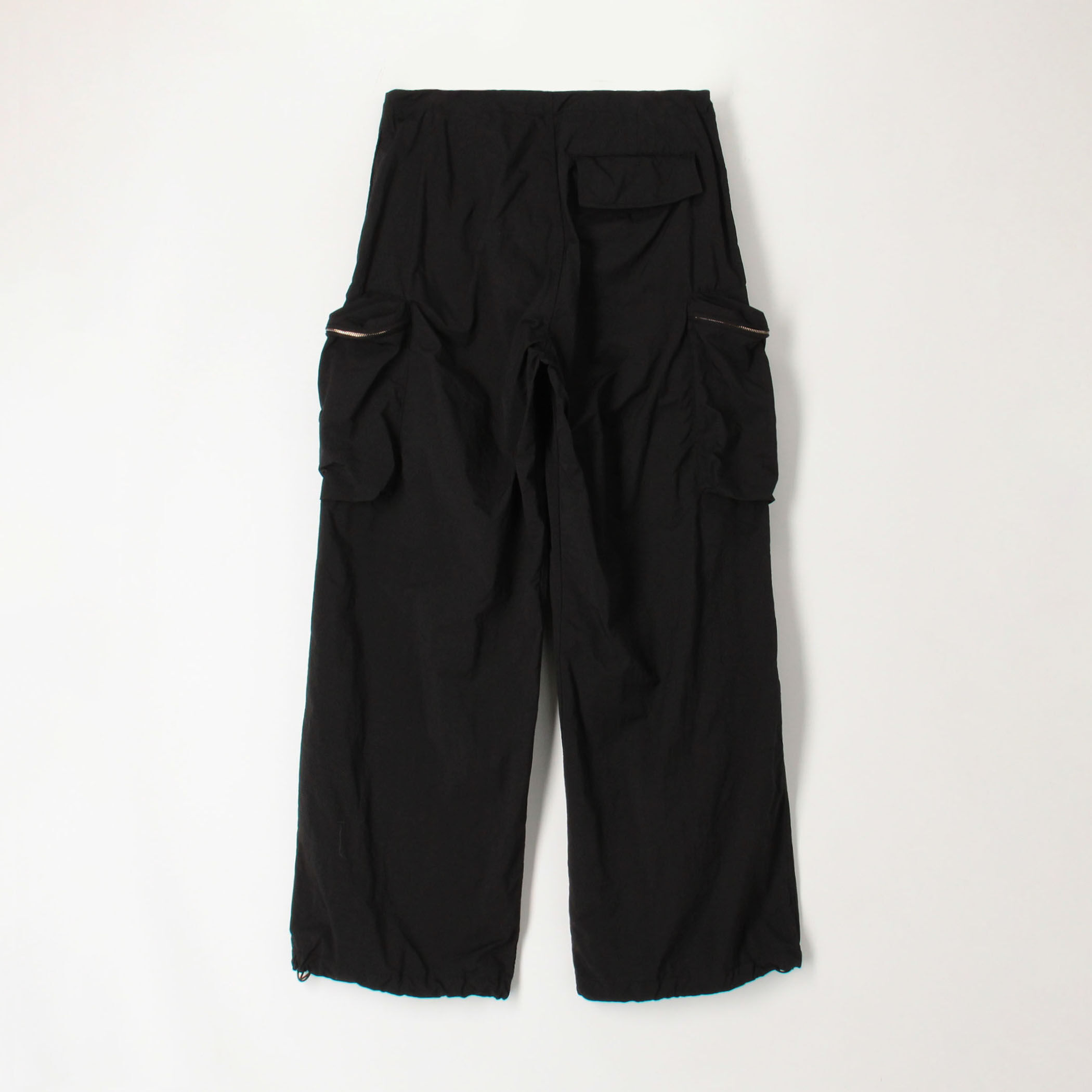 トゥモローランド購入DES PRES黒パンツ コットンレーヨンベルベット クロップドワイドパンツ