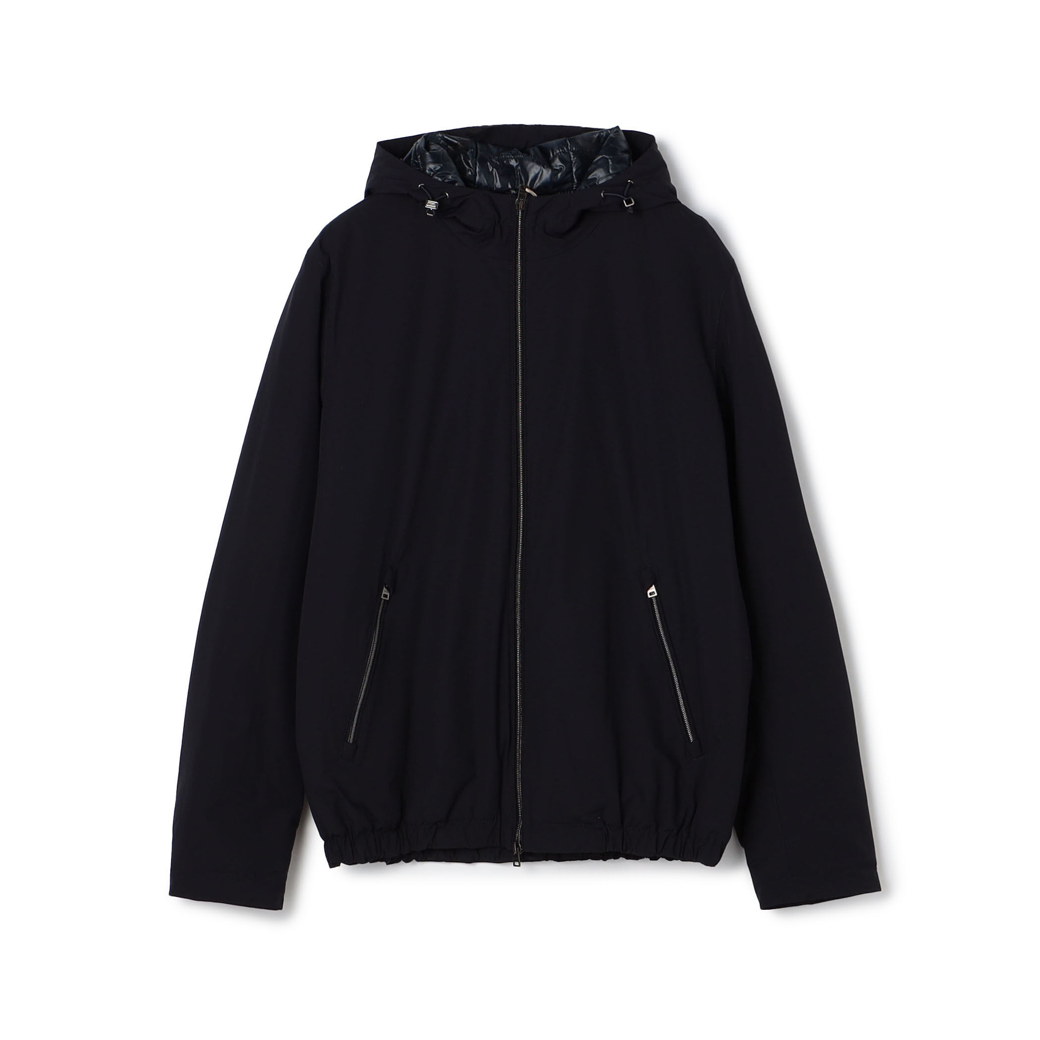HERNO ナイロンストレッチ フーデット ブルゾン