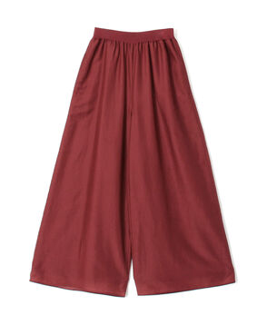 【WEB先行予約】コットンシルクローン ギャザーワイドパンツ